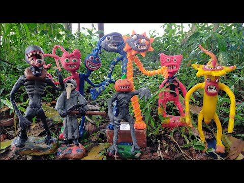 Searching for Siren Head finds Sundrop-Moondrop FNaF Couple, Mommy-Daddy Long Legs, Kissy Missy |...