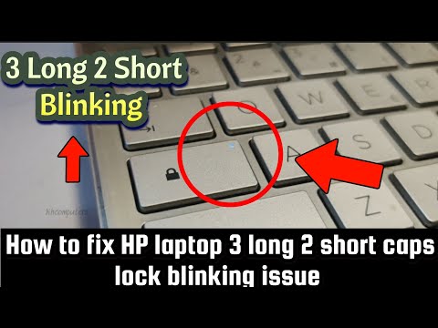 How to fix hp laptop No display Problem | 3 long 2 short caps lock Blinking issue