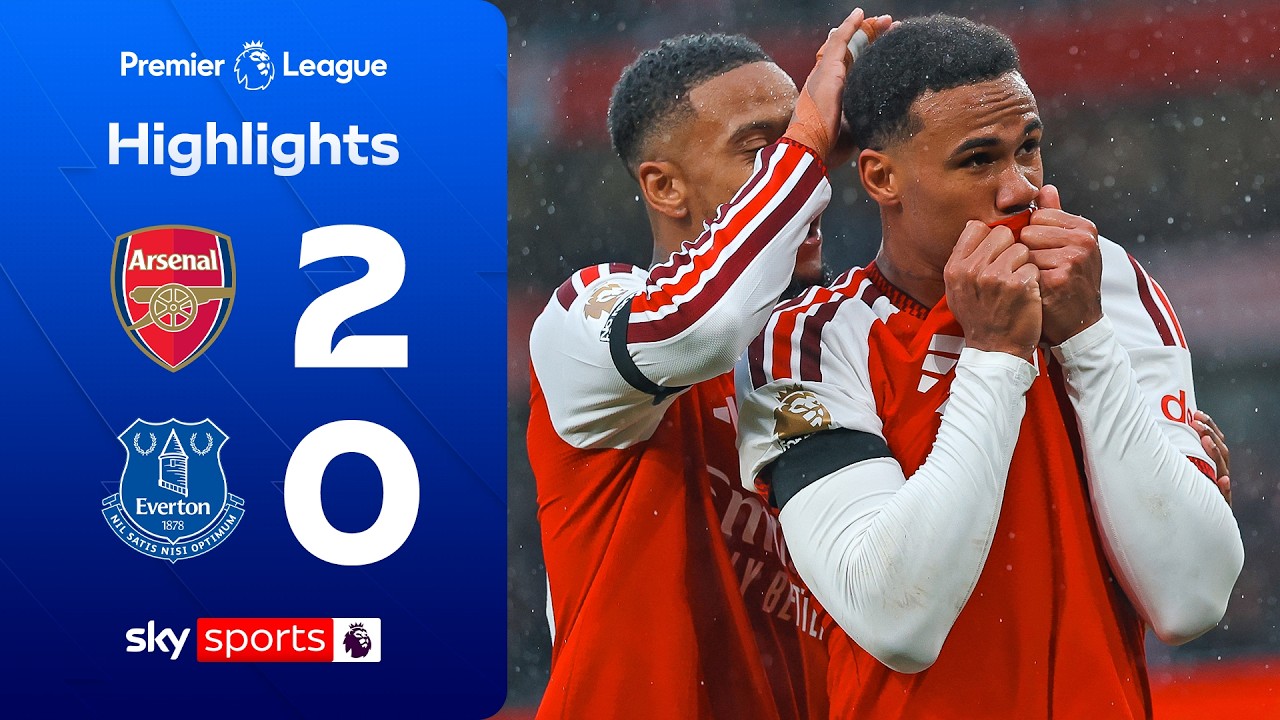 Konsa and Gabriel send Gunners level at the top! 📊 | Arsenal 2-0 Everton | Premier League Highlights