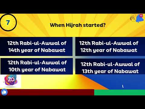 Islamic General Knowledge Quiz (No Music) Islamiat QUIZ No  27