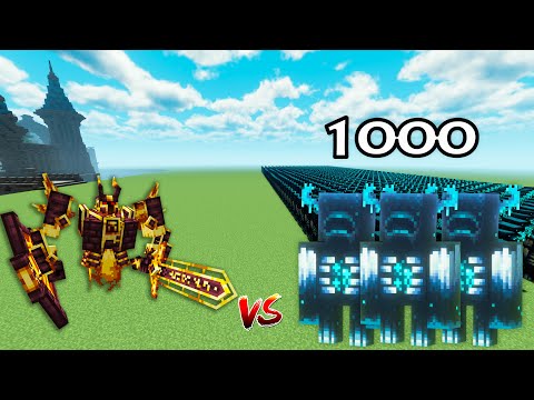 Ignis Vs 1000 Wardens |Minecraft|