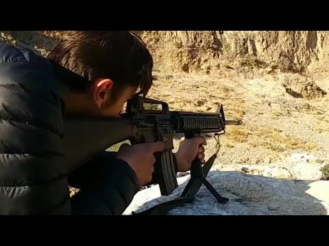 well known Sharp shooter Abdullah Afridi Range Shooting with M16