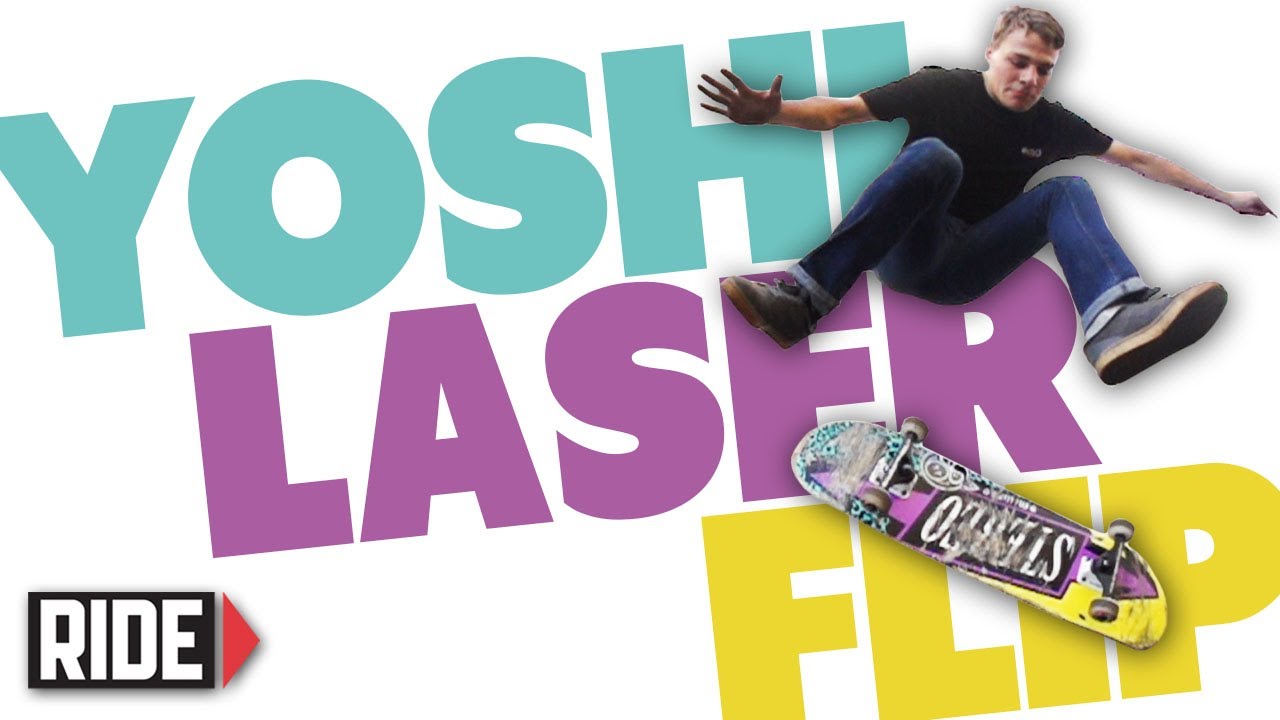 Yoshi Tanenbaum Skateboarding in Slow Motion: Laser Flip