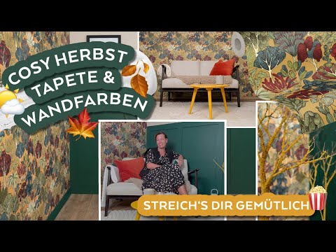 Einfach herbstlich streichen und tapezieren