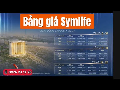Bảng Giá Căn Hộ Symlife Chi Tiết Từng Tầng, Từng View - View Landmark 81 Đẹp Mê