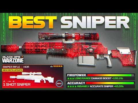 the #1 BEST ONE SHOT SNIPER META LOADOUT for WARZONE BO7! (Best HDR Sniper Class Setup in Warzone)