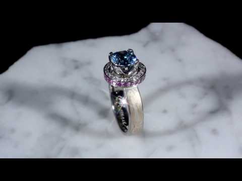 Mokume Sunrise Engagement Ring
