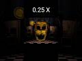 FNaF 2 Withered Golden Freddy Jumpscare 0 25x 2x Speed