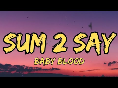 Baby Blood - SUM 2 SAY (Lyrics)