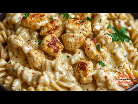 Cajun Chicken Alfredo Pasta Bake