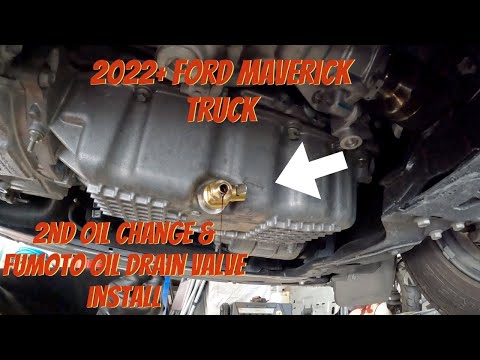 Ford Maverick Lariat | Fumoto Oil Drain Valve Install & Oil Change