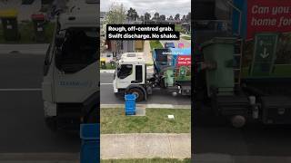 Rough, off-centred grab. Swift discharge. No shake. Bouncy, misaligned return. Lid closed.