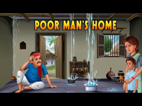 Poor Man's Home | Emotional Story | Moral Stories | Animated Stories | Cartoon | English Story