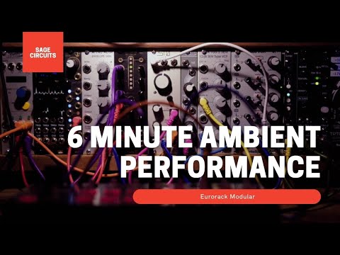 6 Minute Ambient Eurorack Modular Performance - Plaits, STO, 2HP Loop
