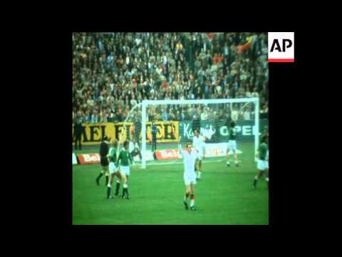 SYND 15-6-72 EUROPEAN FOOTBALL SEMI-FINAL BELGIUM V. WEST GERMANY