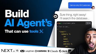 🔴 Let's build an AI Agent that can use Tools in NEXT.JS 15! (LangChain, Clerk, Convex, TS, IBM)