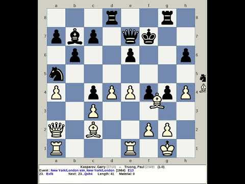 Kasparov, Garry vs Truong, Paul | New York London Simul Chess 1984, USA