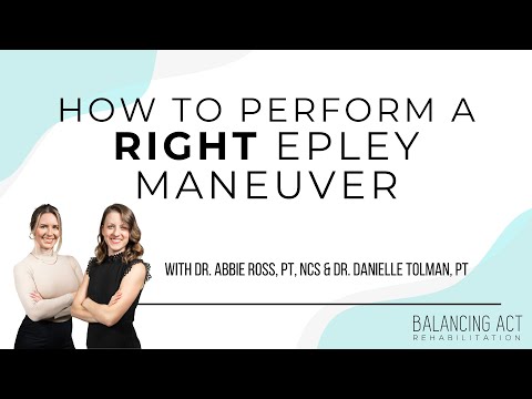 How to Perform a Right Epley Maneuver (short version) for Home-BPPV
