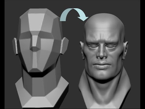 Head Sculpting with Dynamesh in Zbrush