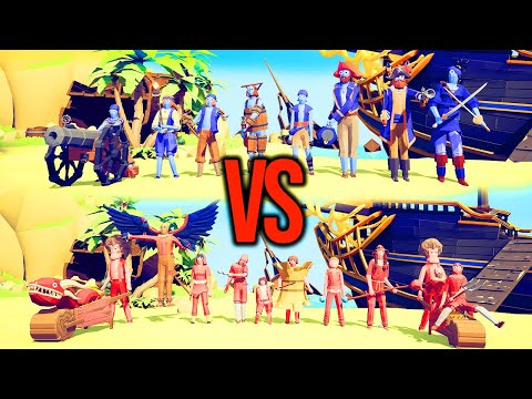 PIRATE TEAM vs FARMER TEAM #43 | TABS - Totally Accurate Battle Simulator