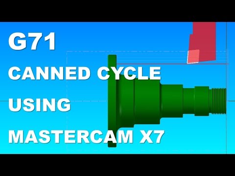 MASTERCAM X7 - CNC LATHE PROGRAMMING PART2 - G71 CANNED CYCLE