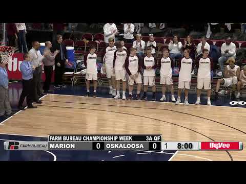 2019, Marion vs. Class 3A #5 Oskaloosa, Class 3A State Finals 1st Round, Wells Fargo, DSM, 3/5/2019