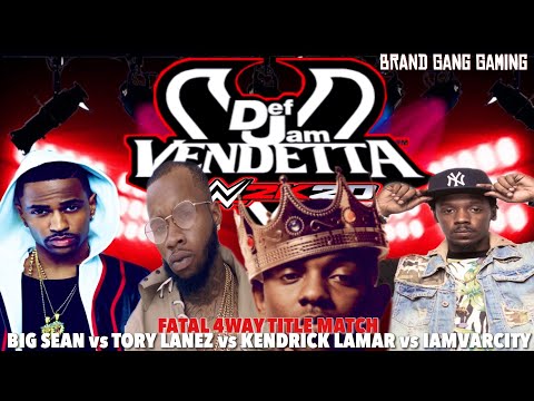 Def Jam Vendetta 2K20 | Big Sean vs Kendrick Lamar vs Tory Lanez vs IamVarcity | 4 Way Title Match