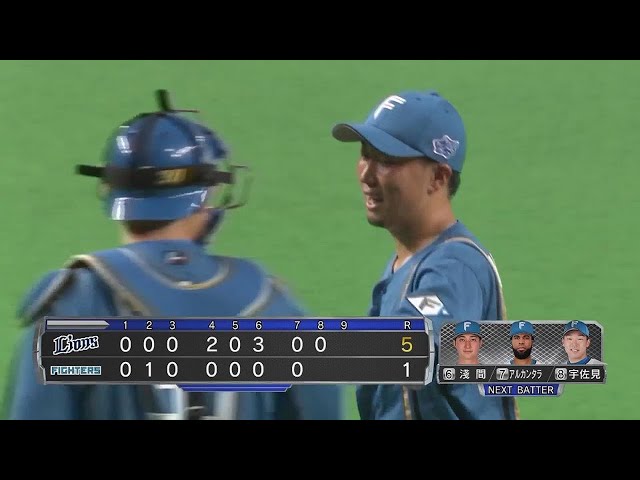 【8回表】本日昇格のファイターズ・井口和朋 2イニングを無失点に抑える好投!! 2022年7月18日 北海道日本ハムファイターズ 対 埼玉西武ライオンズ