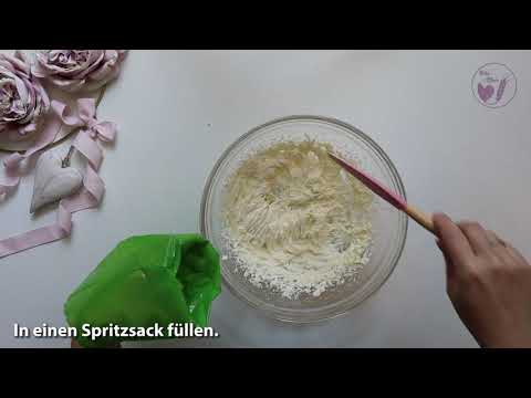 Modo de preparación de glaseado de queso crema para rollos de canela (en alemán)