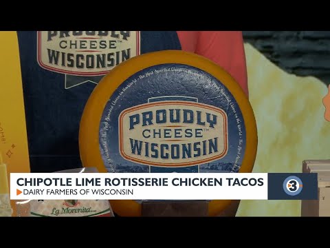 Dairy Farmers of Wisconsin shares Chipotle-Lime Rotisserie Chicken Tacos recipe