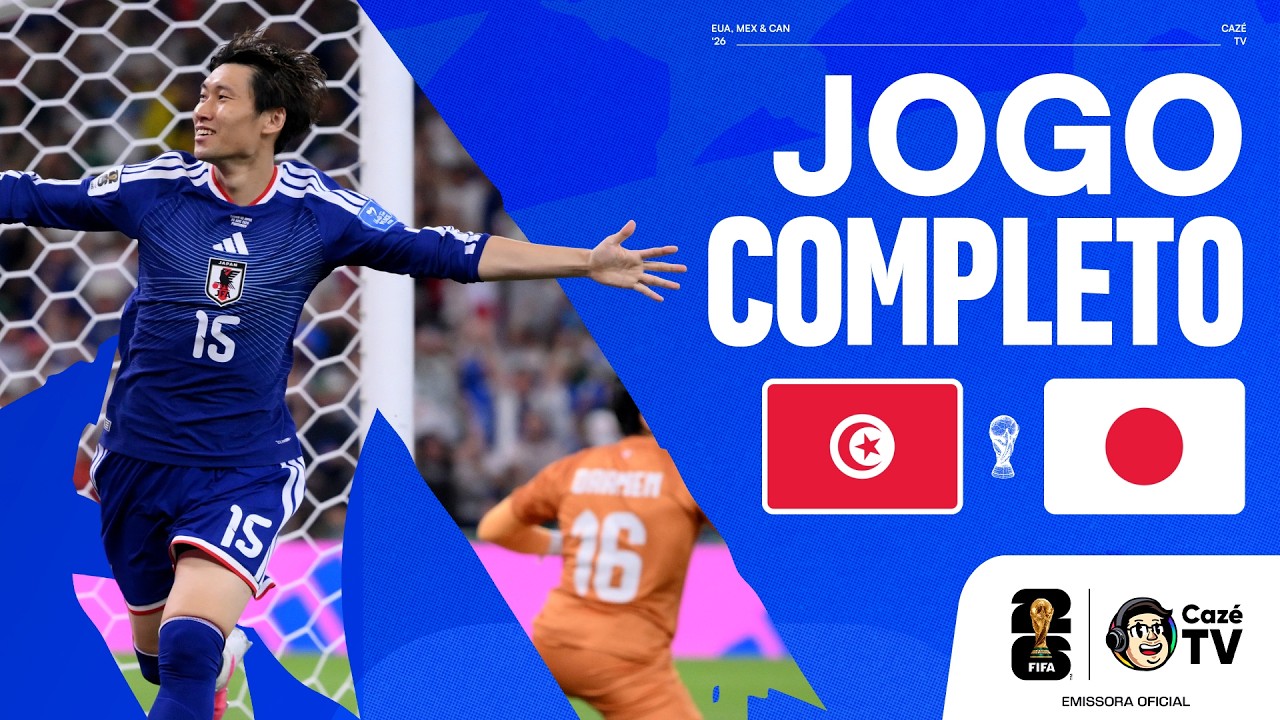 JOGO COMPLETO: TUNÍSIA X JAPÃO | COPA DO MUNDO FIFA™ 2026 | 2ª RODADA | FASE DE GRUPOS
