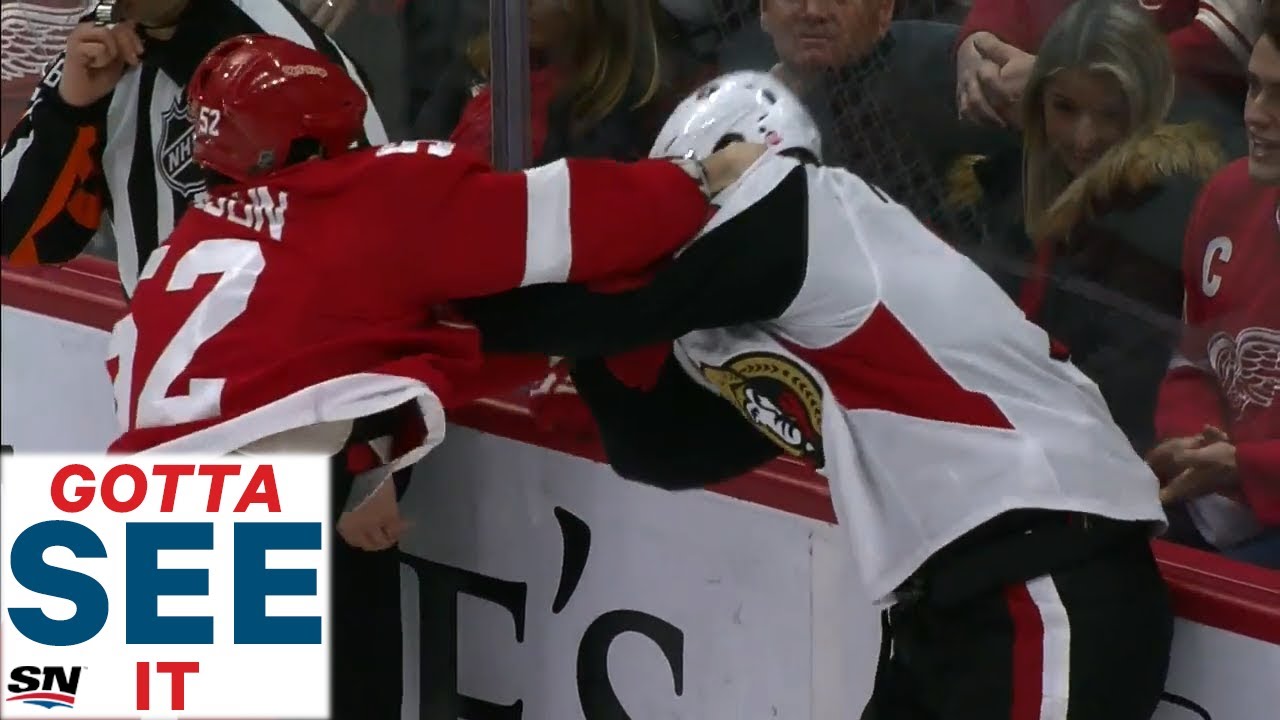 Vidéo: Brady Tkachuk se fait DÉTRUIRE...devant son père...