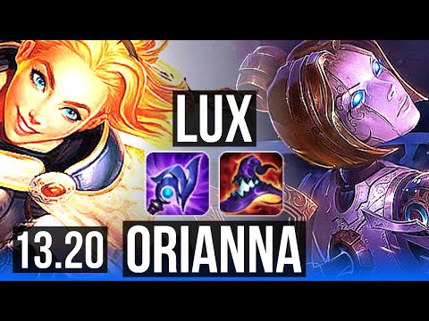 LUX vs ORI (MID) | 11/0/9, 6 solo kills, Legendary, 1.5M mastery, 300+ games | BR Master | 13.20