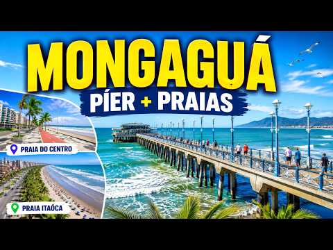 Conhecendo Mongaguá: Praia do Centro, Itaóca e Píer | Litoral de SP