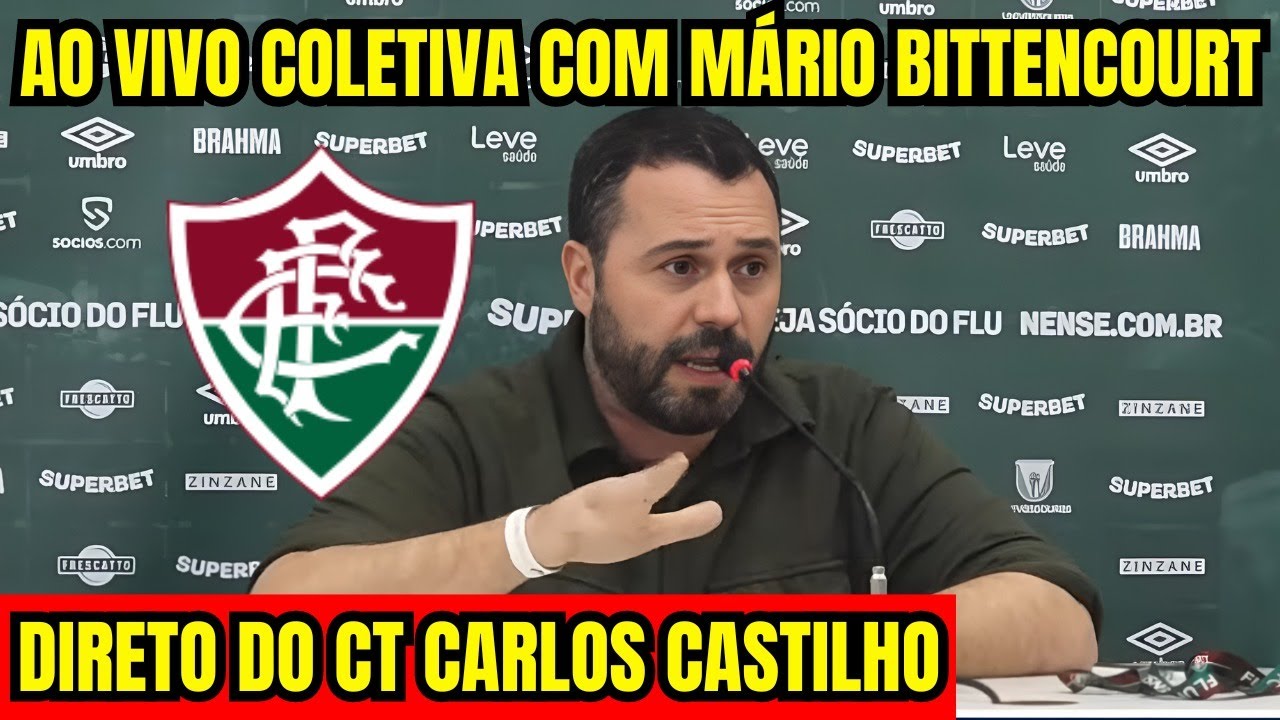 COLETIVA COM MÁRIO BITTENCOURT - TRANSMISSÃO AO VIVO DIRETO DO CT CARLOS CASTILHO