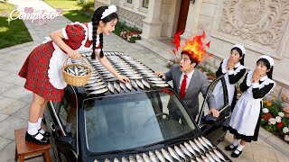 CEO proibiu qualquer um de tocar em seu carro de luxo!Até q empregada secou peixes nele!Enlouqueceu?