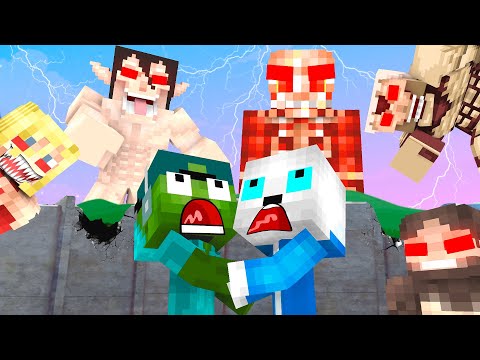 Monster School Scary Story With Titan and Sans - Minecraft Animation