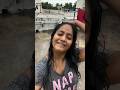 Actress Brigida Saga Hair Play In Rain Actress Funny Hairstyle Rain Longhair Brigidasaga