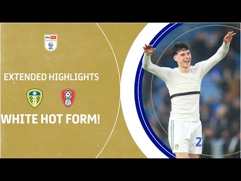 WHITES HOT FORM! | Leeds United v Rotherham United extended highlights