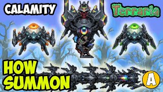 Terraria Calamity Mod How To Summon EXO MECHS BOSS (Ares, Artemis and Apollo, Thanatos)