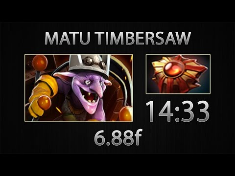 Dota 2 Timbersaw Fast Farm - MATUMBAMAN - Solar Crest - 14:33 [6.88f]