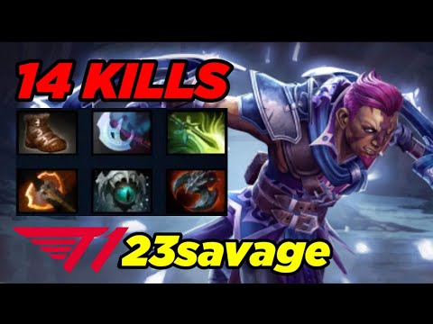 23savage - ANTI-MAGE SUPER CARRY 14 KILLS - PRO PLAYER GAMEPLAY DOTA 2