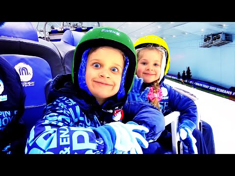 Diana and Roma at Ski Dubai -Indoor Snow Park