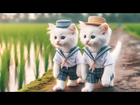 RAHMATUN LIL'ALAMEEN ANIMATED CATS SINGING | COLORFUL CATS VERSI HADROH SHOLAWAT KUCING