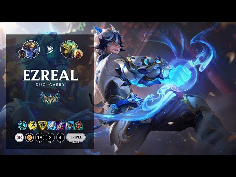 Ezreal ADC vs Zeri - KR Challenger Patch 12.7