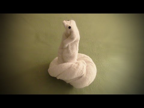 Towel Snake | Housekeeping Towel Art | Towel Origami | Cruise Ship Towel Animal |