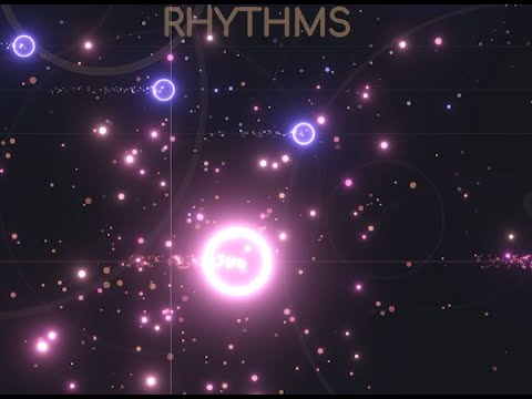 Polyrhythm Experiment Called "Stellar Flow" // Serene Animations and Calming Sounds