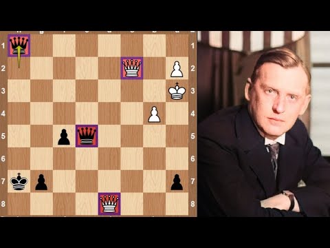 Insane 4 Queens Game by Alexander Alekhine