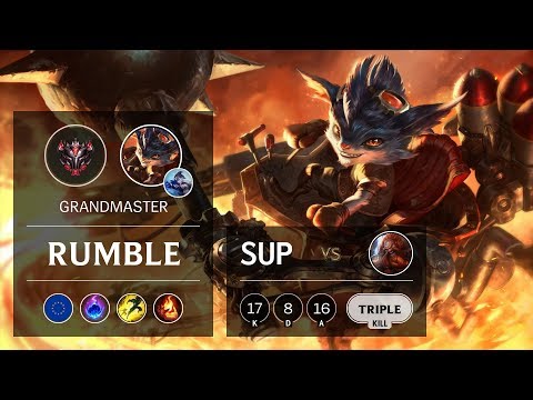 Rumble Support vs Gragas - EUW Grandmaster Patch 9.13