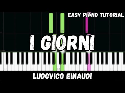Ludovico Einaudi - I Giorni (Easy Piano Tutorial)